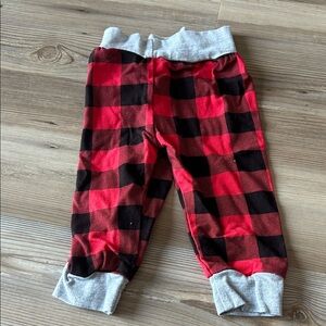 Plaid Red and Black Kids Pajamas